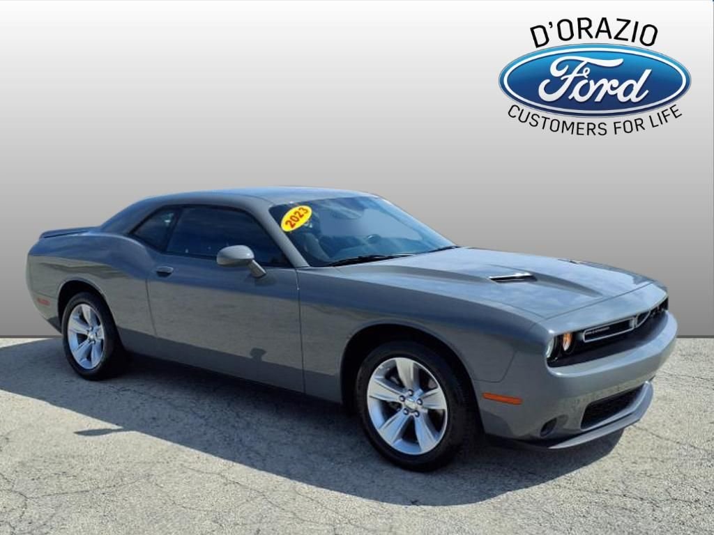 Gray 2023 Dodge Challenger SXT RWD Coupe Rear-Wheel Drive