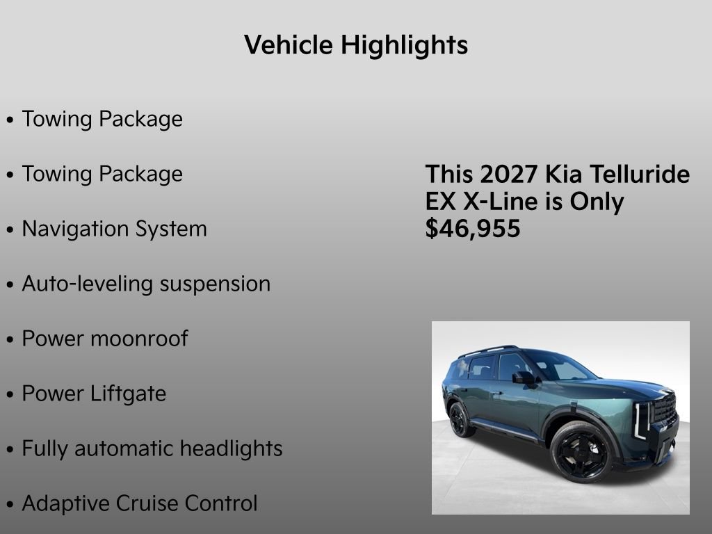 New 2027 Black Jade Green Kia X-Line EX image 33