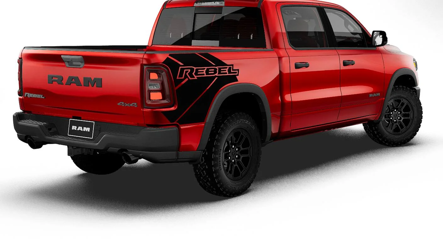 New 2027 Molten Red Pearl-Coat Exterior Paint RAM  image 14