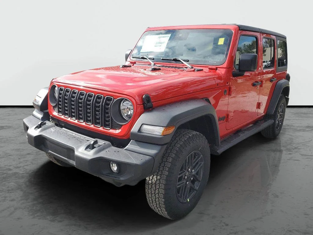 New 2025 Firecracker Red Clear-Coat Exterior Paint Jeep Sport S image 5