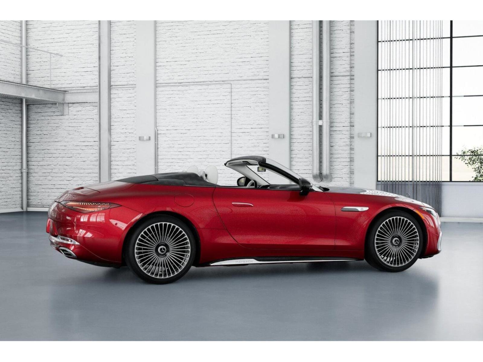 New 2026 MANUFAKTUR garnet red metallic (Red Ambiance) Mercedes-Benz Maybach SL 680 Monogram Series image 18