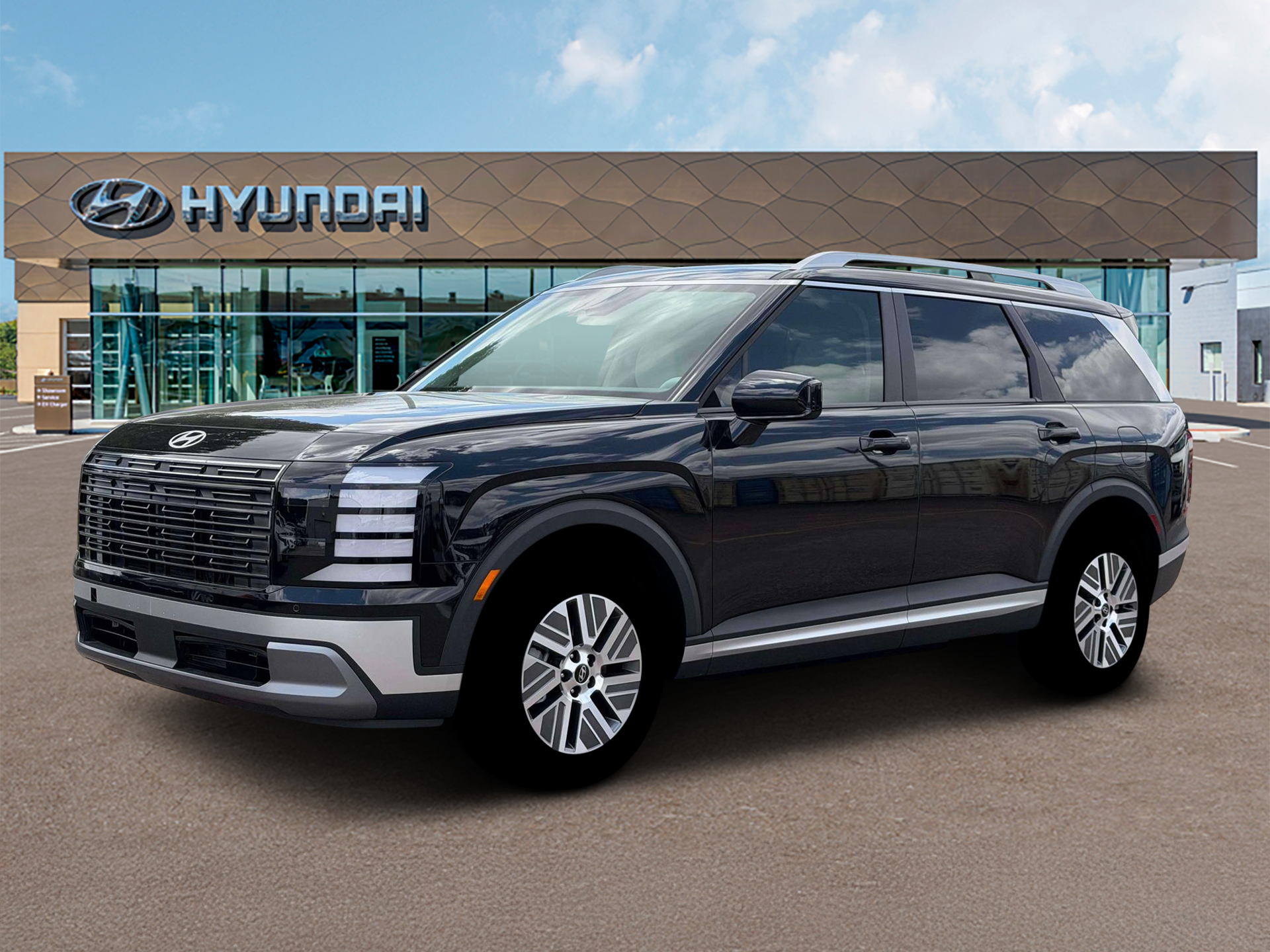 New 2026 Abyss Black Pearl Hyundai Blue SEL 7P image 3