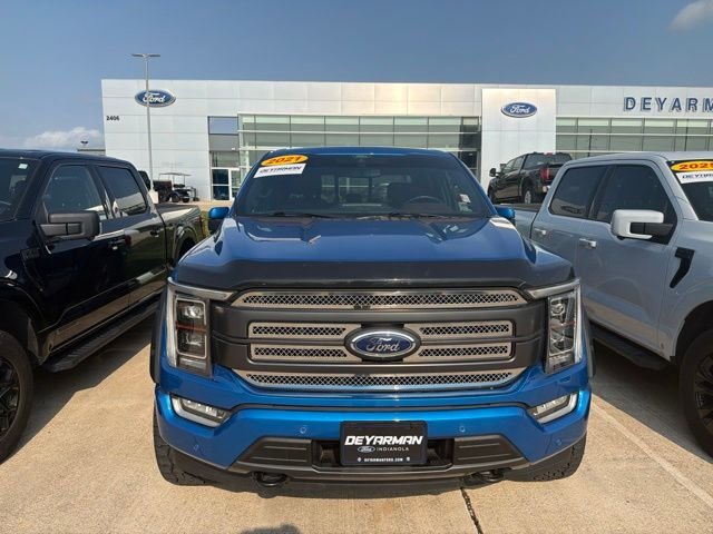 Used 2021 Blue Ford Lariat image 2