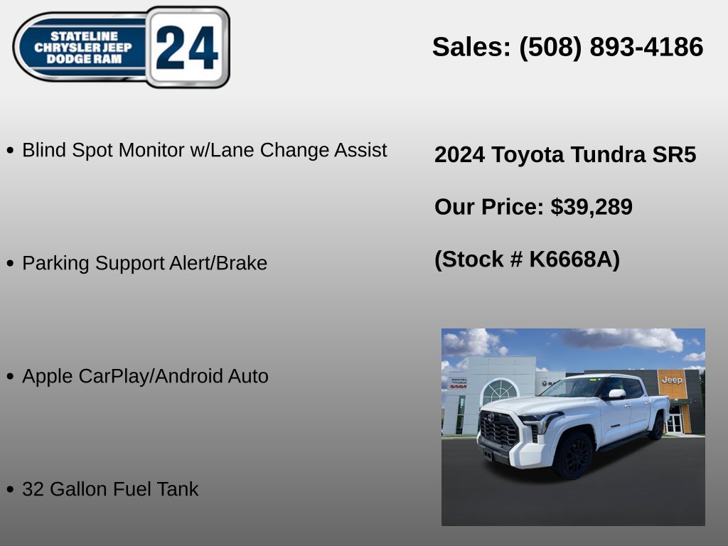 Used 2024 White Toyota SR5 image 10