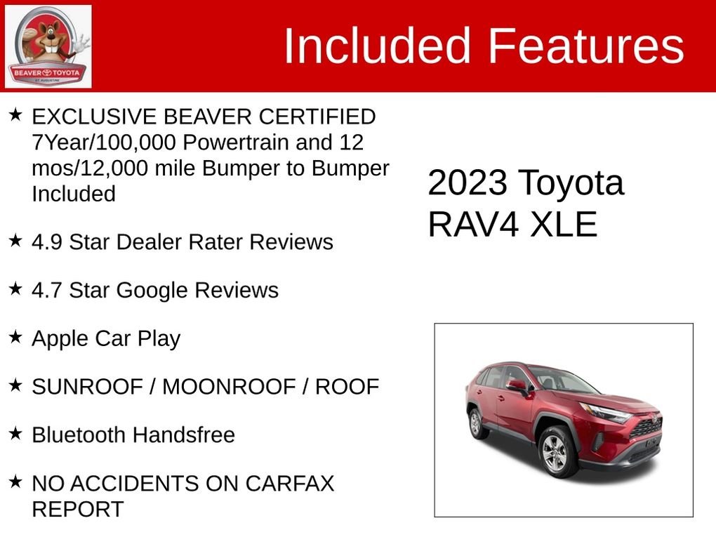 Used 2023 Red Toyota XLE image 4