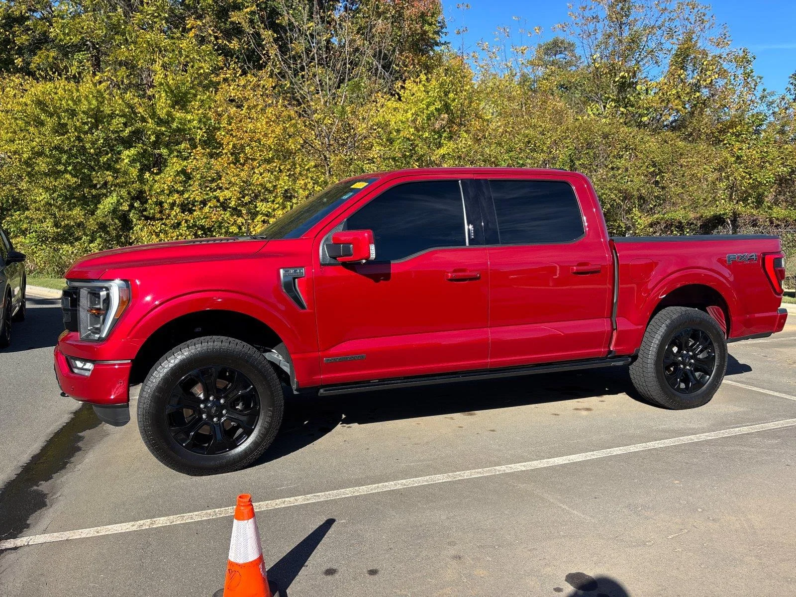 Used 2023 Rapid Red Metallic Tinted Clearcoat Ford Platinum image 2