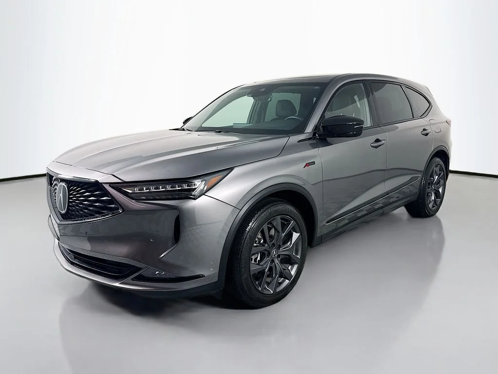 Certified Used 2024 Liquid Carbon Metallic Acura SH-AWD A-SPEC image 1