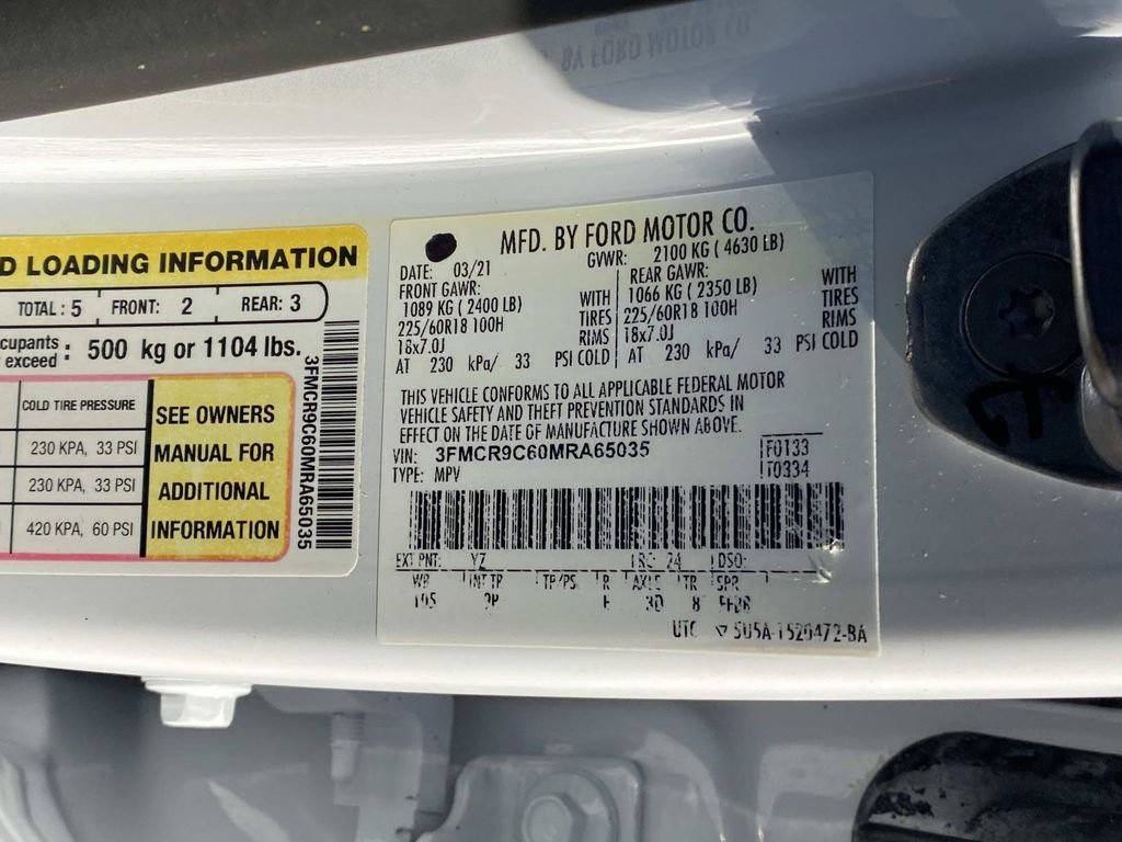 Certified Used 2021 Oxford White Ford Outer Banks image 19