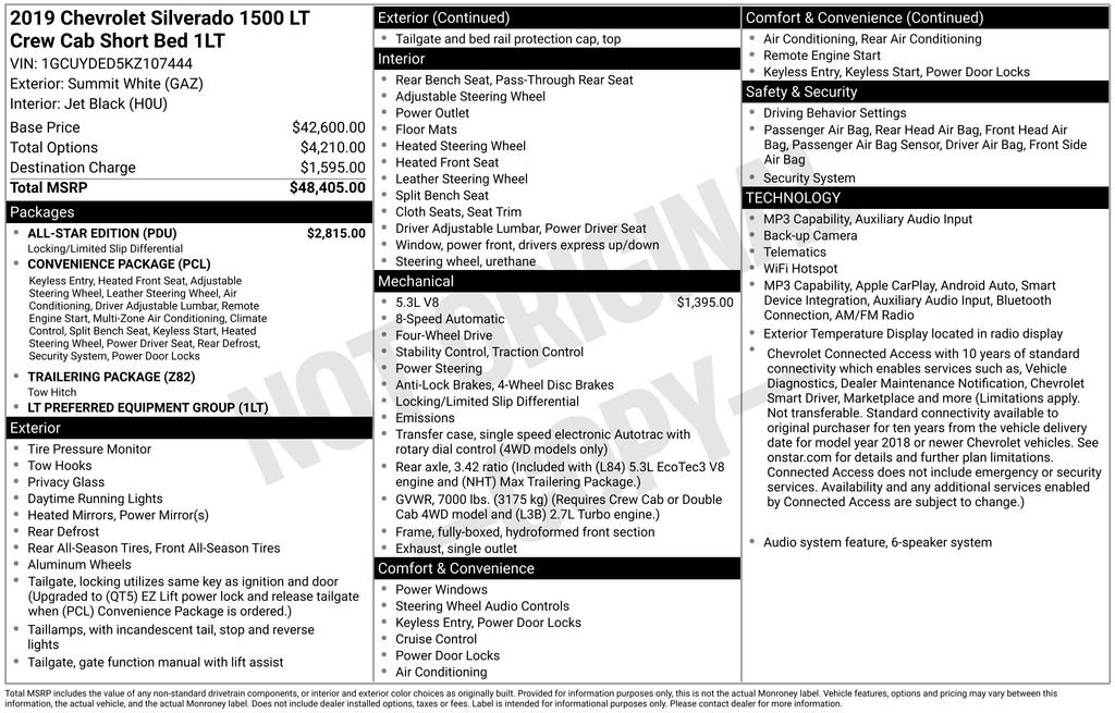 Used 2019 White Chevrolet LT image 15