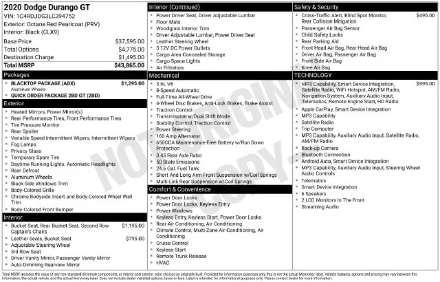 Used 2020 Red Dodge GT image 16