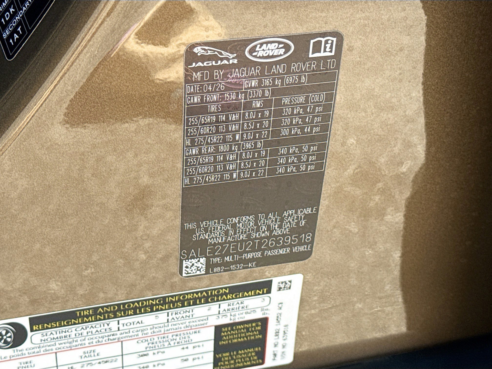 New 2026 Gondwana Stone LAND ROVER X-Dynamic SE image 43