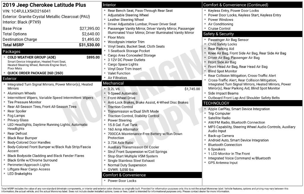 Used 2019 Gray Jeep Latitude Plus image 4