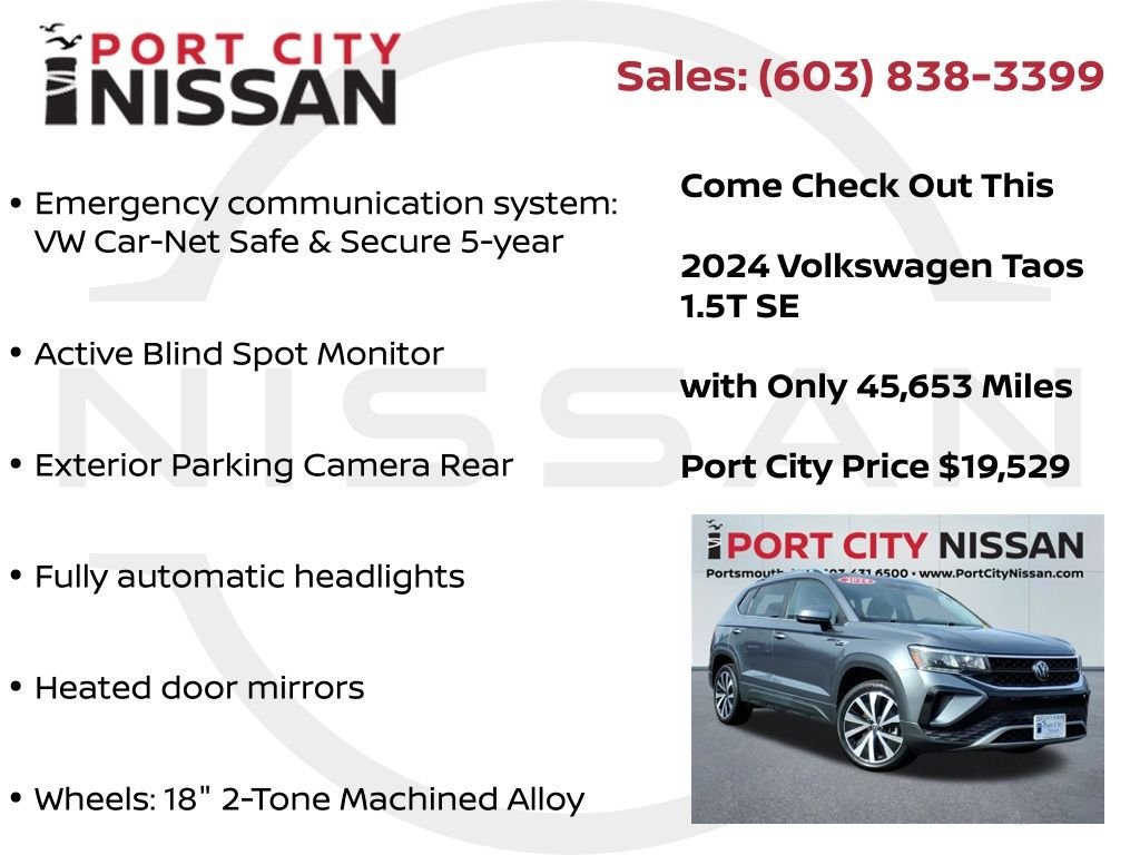 Used 2024 Platinum Gray Metallic Volkswagen 1.5T SE image 14