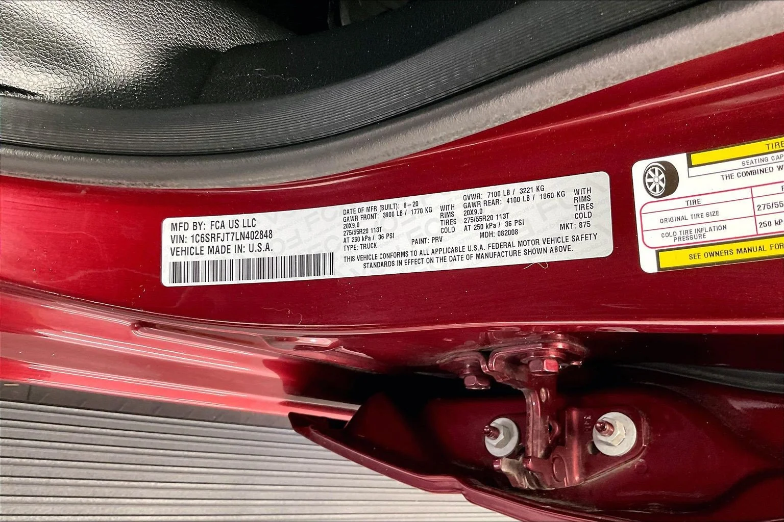 Used 2020 Delmonico Red Pearlcoat Ram Laramie image 31