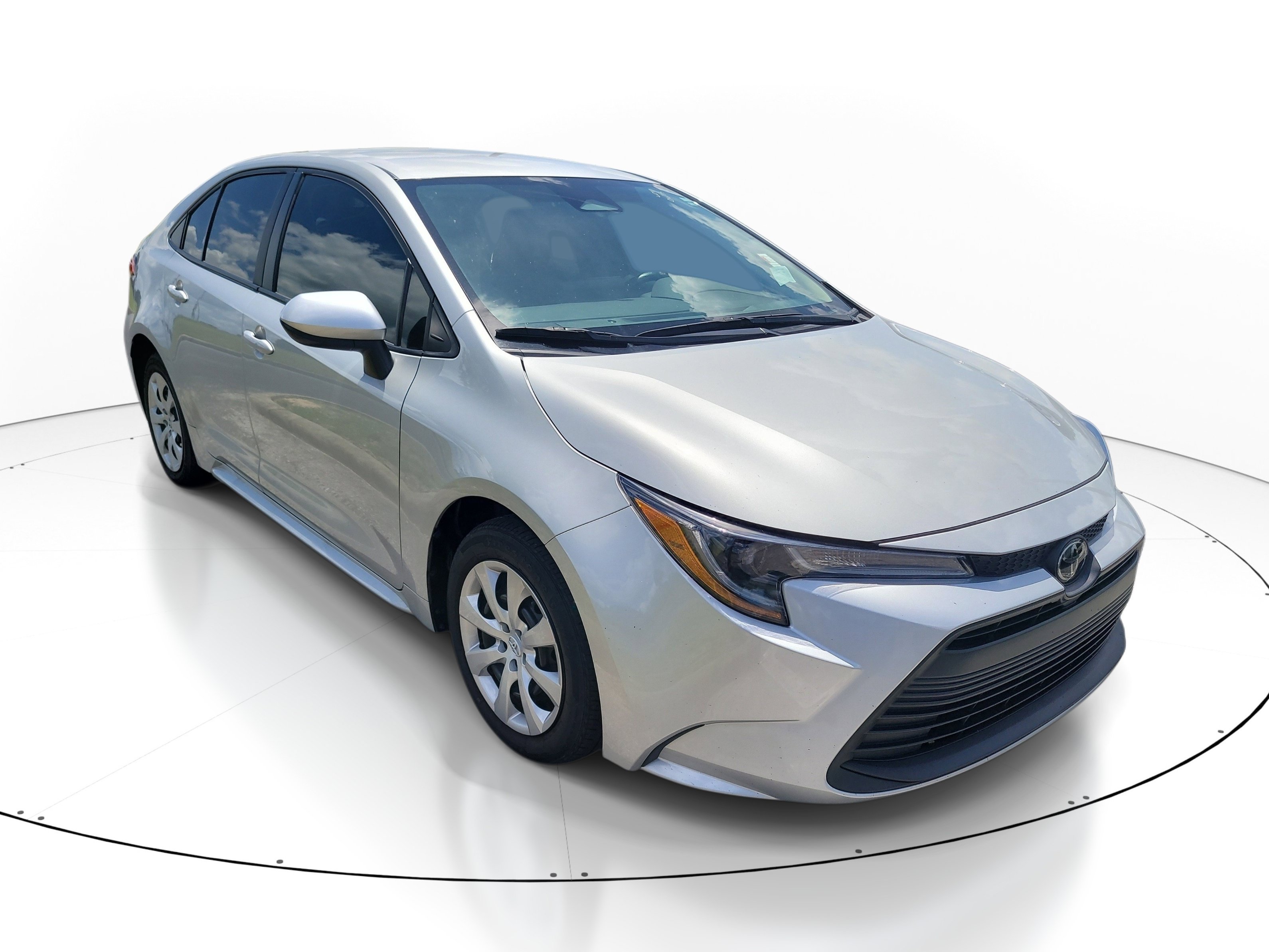Used 2024 Classic Silver Metallic Toyota LE image 1