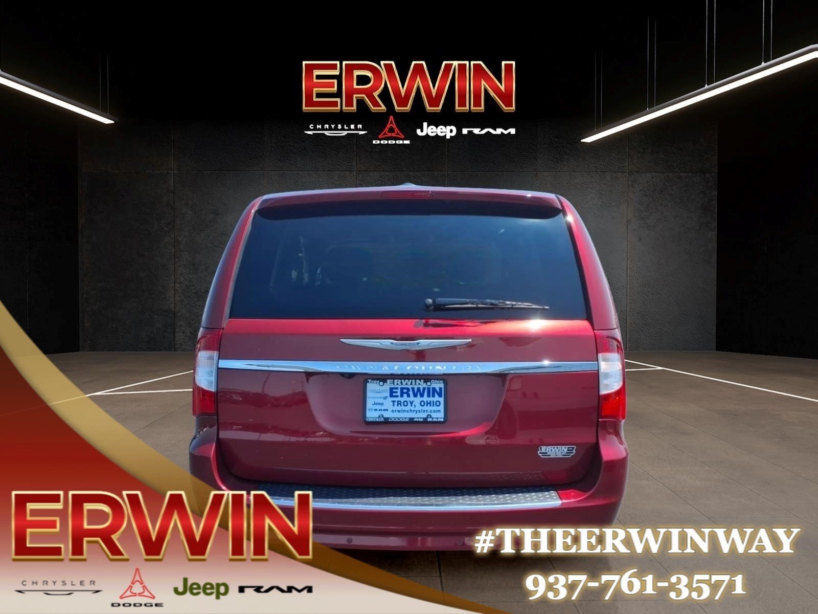 Used 2014 Deep Cherry Red Crystal Pearl Coat Chrysler Touring-L image 6