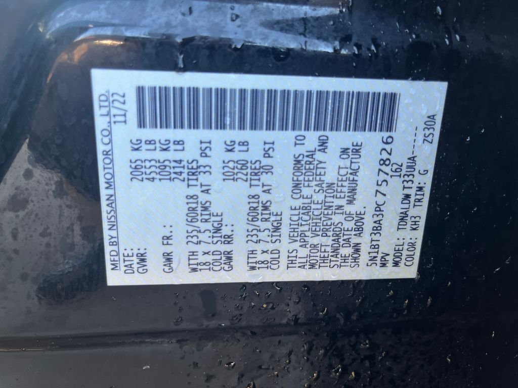 Used 2023 Black Nissan SV image 31