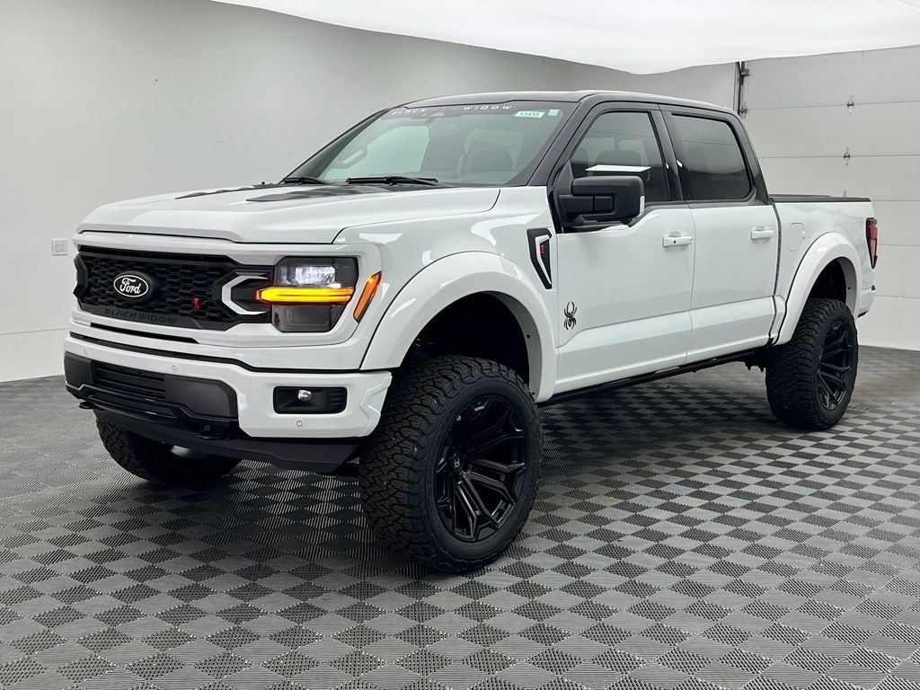 New 2026 White Ford XLT Black Widow Lifted Truck image 2