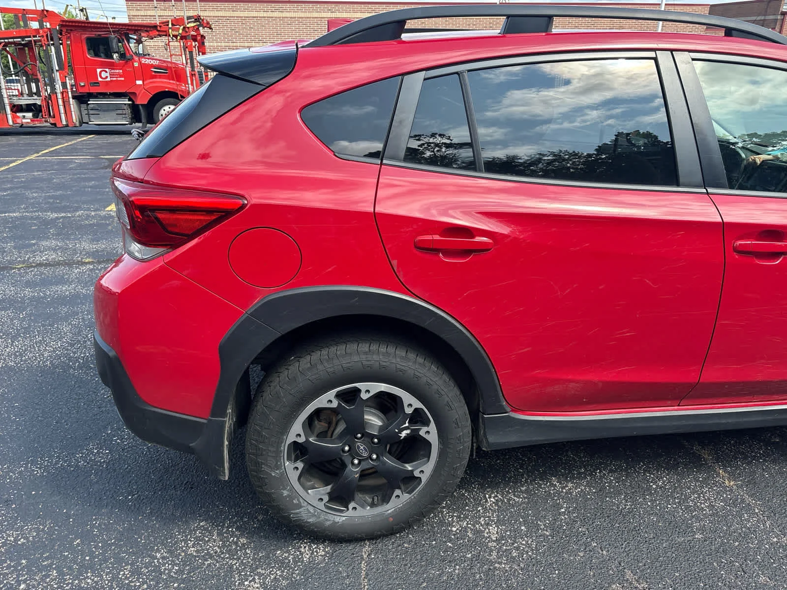 Used 2022 Pure Red Subaru Premium image 12