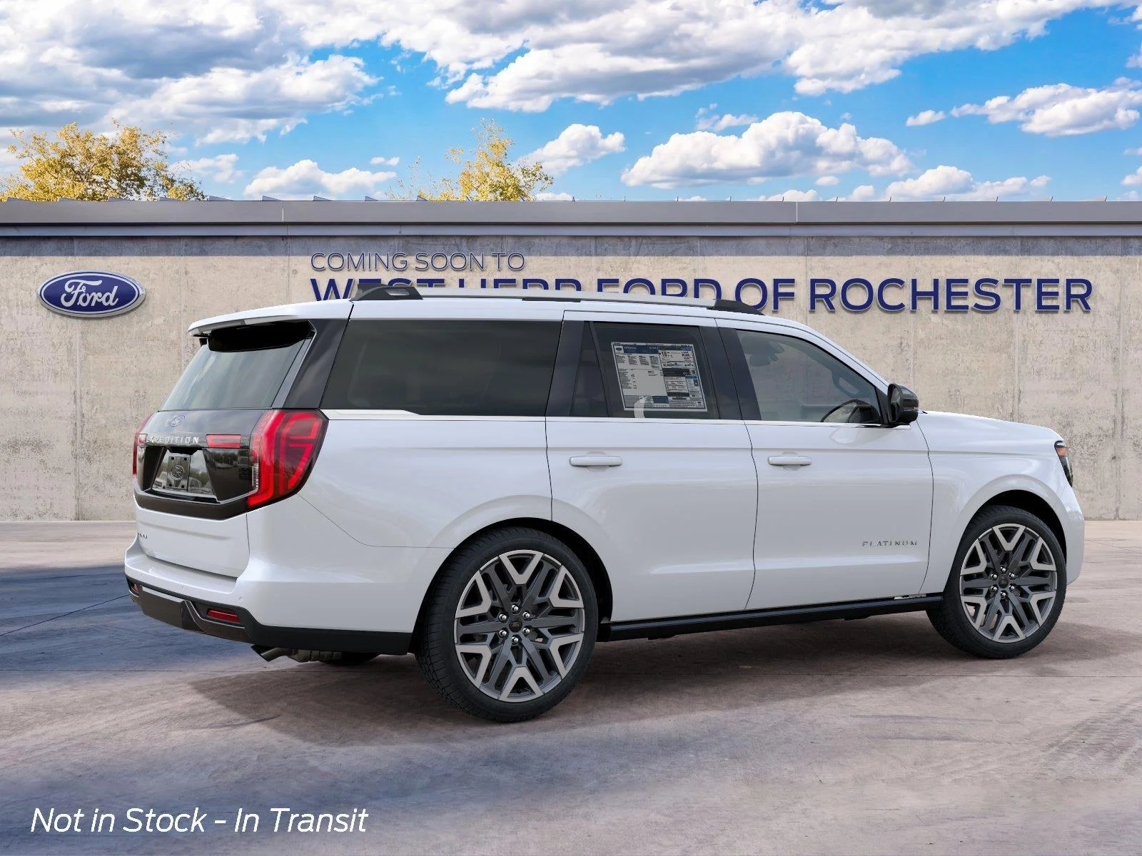 New 2027 Star White Metallic Tri-Coat Ford Platinum image 6