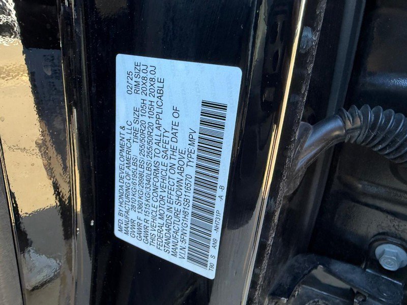 Used 2025 Crystal Black Pearl Honda AWD Elite image 54