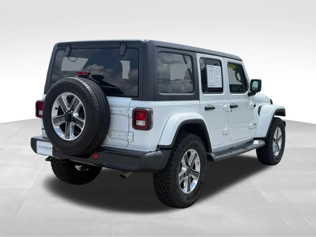 Used 2020 White Jeep Unlimited Sahara image 28