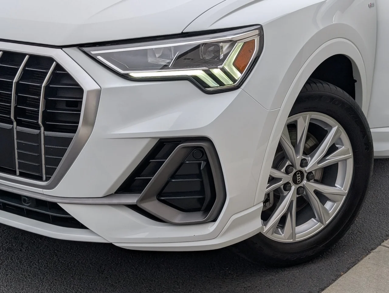 Used 2023 Glacier White Metallic Audi Premium Plus image 2
