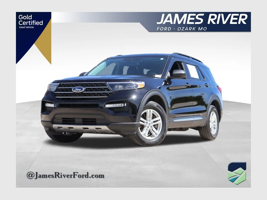 Certified Used 2023 Black Metallic Ford XLT image 1