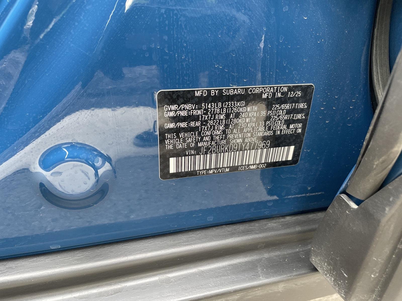 Certified Used 2026 Geyser Blue Subaru Wilderness image 18