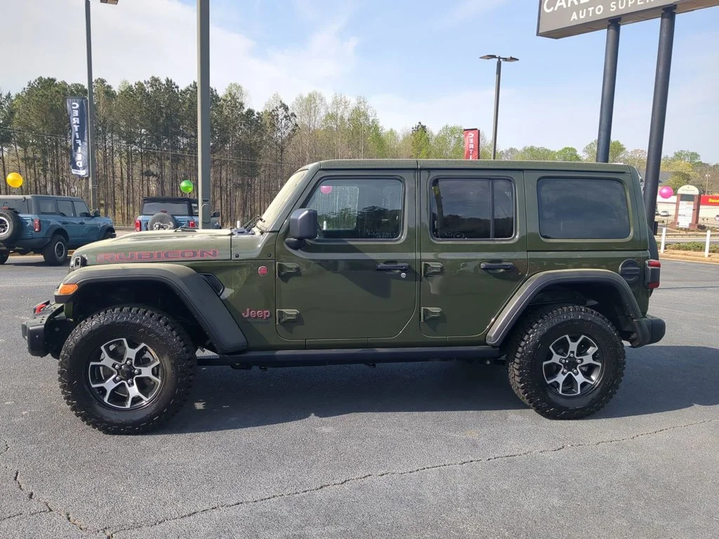Used 2021 Sarge Green Clearcoat Jeep Unlimited Rubicon image 8