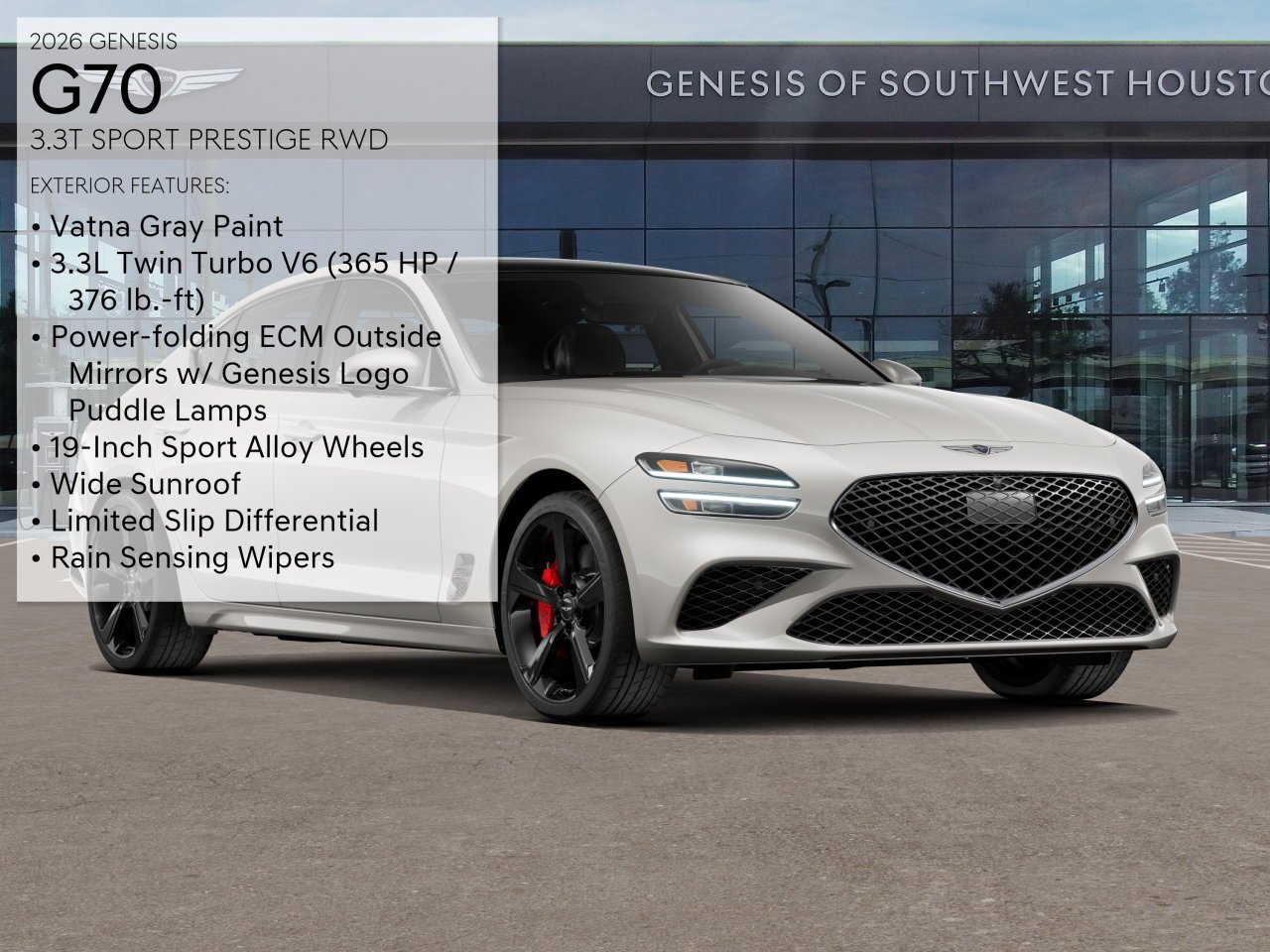 New 2026 Vatna Gray Genesis 3.3T SPORT PRESTIGE image 3