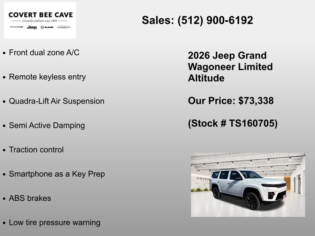 New 2026 Bright White Clear-Coat Exterior Paint Jeep Limited image 19