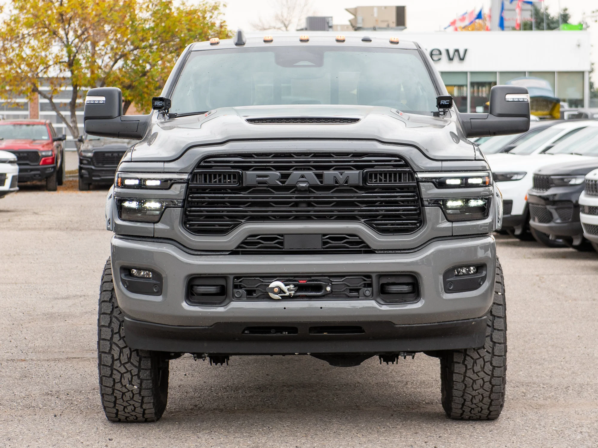 New 2026 Grey RAM Laramie Night* Crew Cab 4x4, 5 Inch Lift, 37 Inch Toyos, Winch, Pwr Running Boards image 14