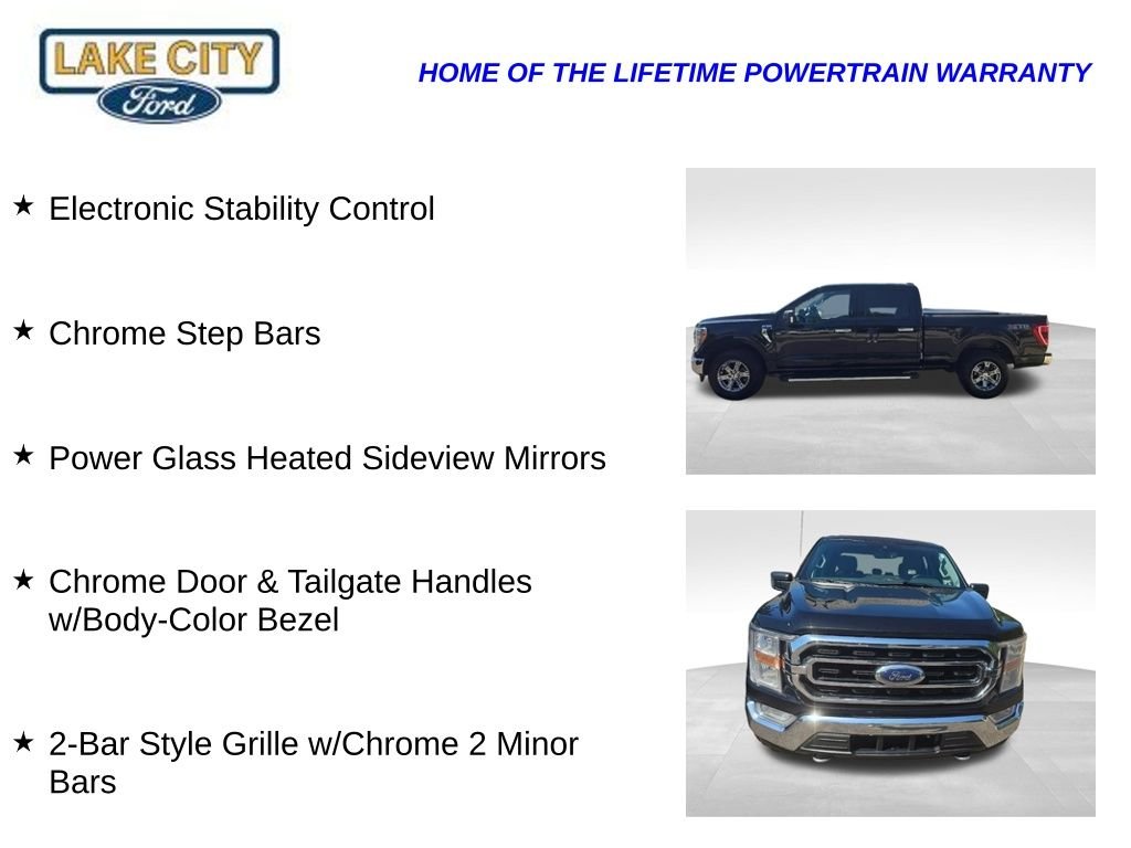 Used 2021 Agate Black Metallic Ford XLT image 16