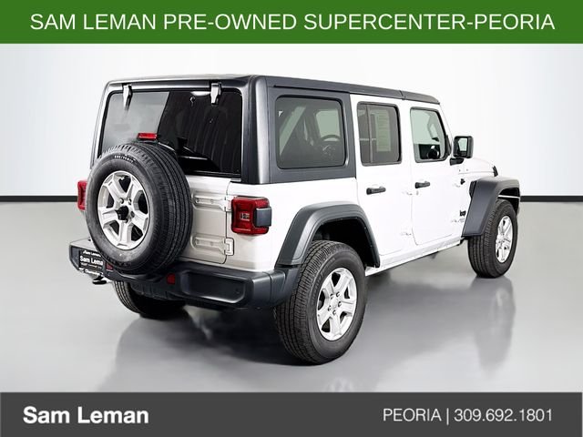 Used 2021 White Jeep Unlimited Sport S image 7