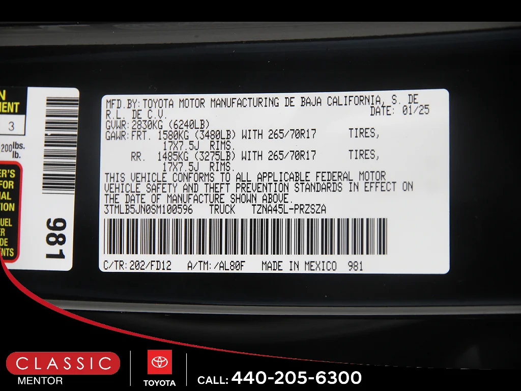 Certified Used 2025 Black Toyota TRD Off-Road image 23