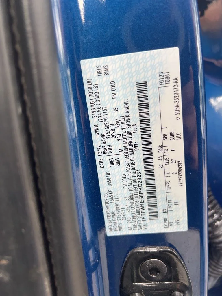 Used 2023 Blue Metallic Ford XL image 13