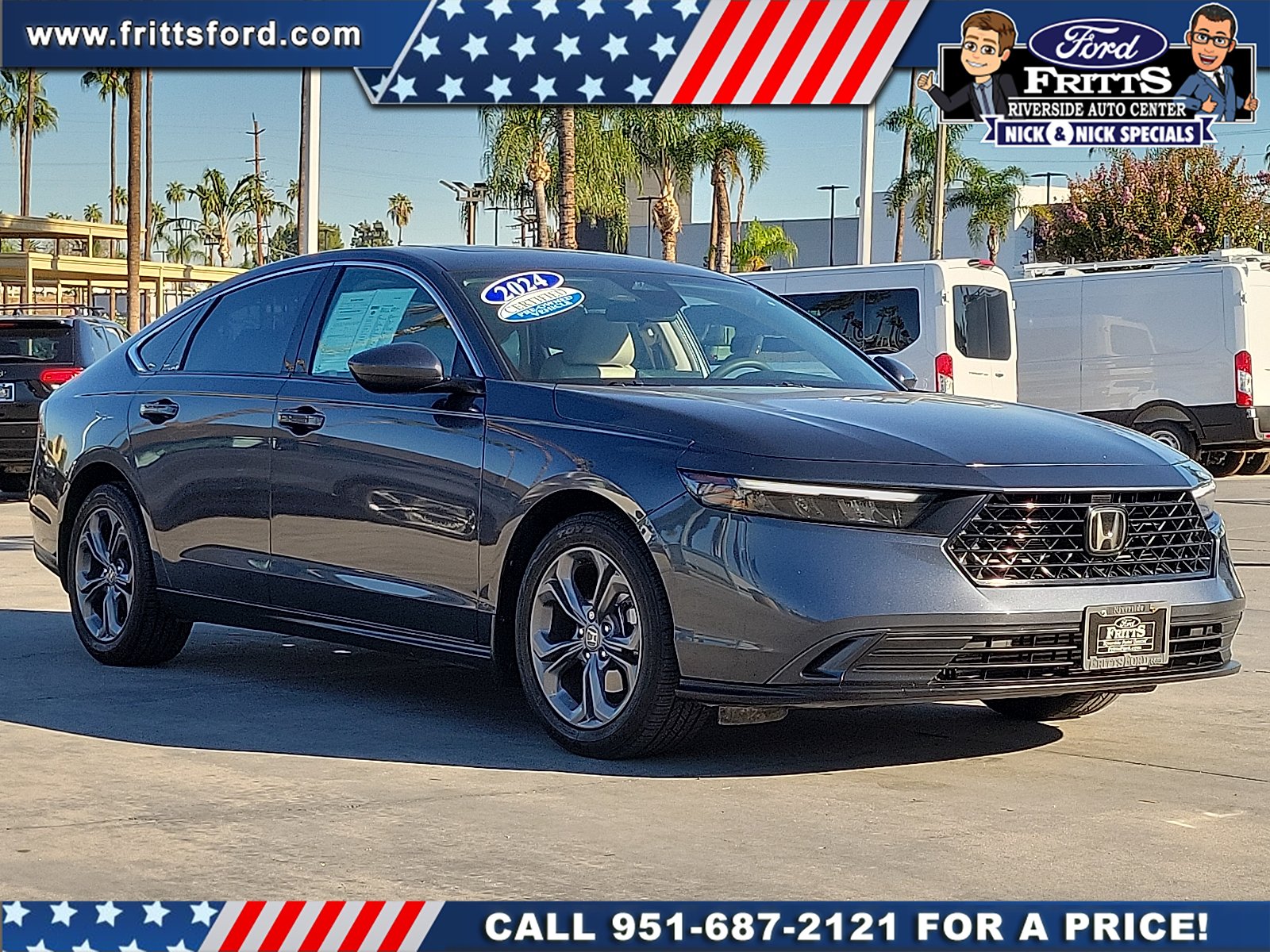 Certified Used 2024 Meteorite Gray Metallic Honda EX image 21