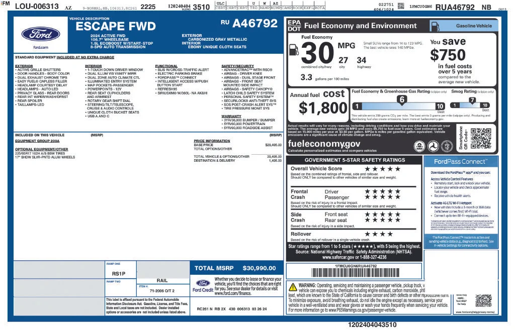 Used 2024 Gray Ford Active image 10