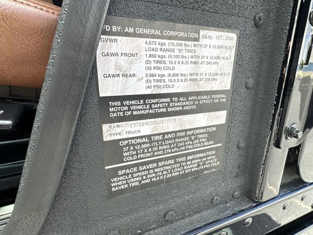 2001 Am General Hummer Base - Photo 32