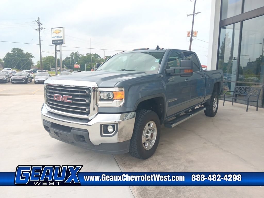 Used 2015 LIGHT STEEL GRAY METALLIC GMC SLE image 3