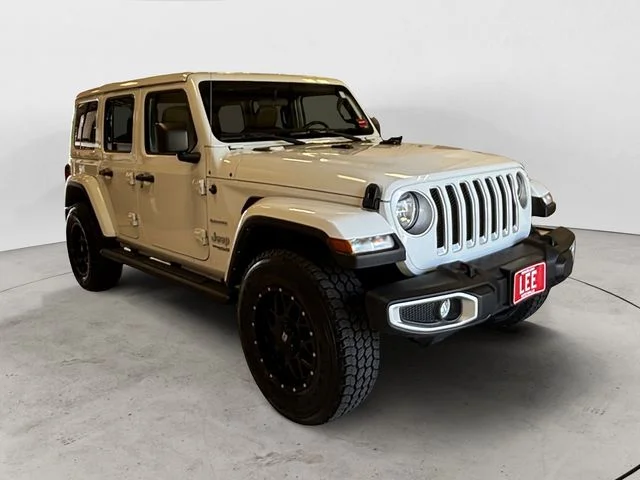 Used 2021 White Jeep Unlimited Sahara image 8