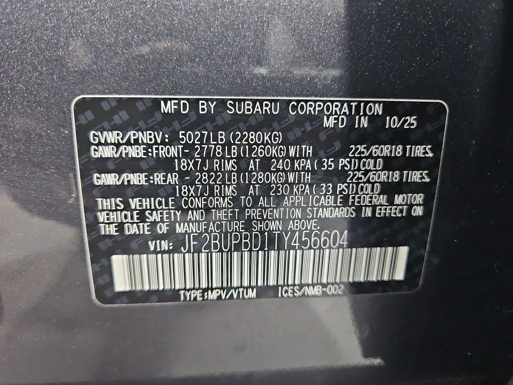 Used 2026 Gray Subaru Premium image 32
