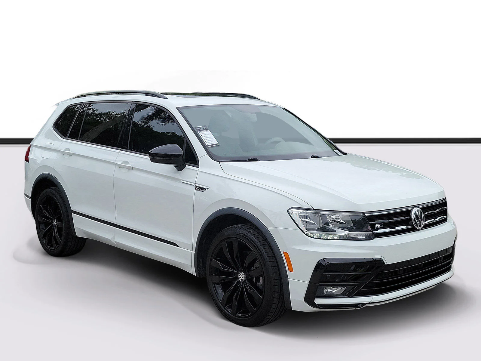 Used 2021 Pure White Volkswagen SE R-Line Black image 1