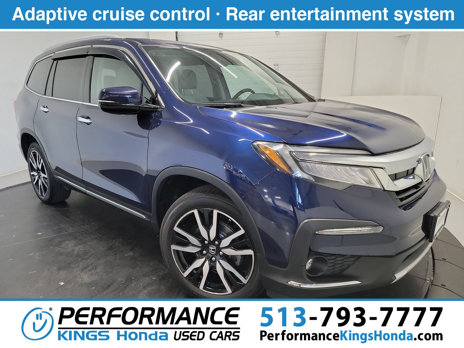 Used 2020 Obsidian Blue Pearl Honda Touring 7-Passenger image 1