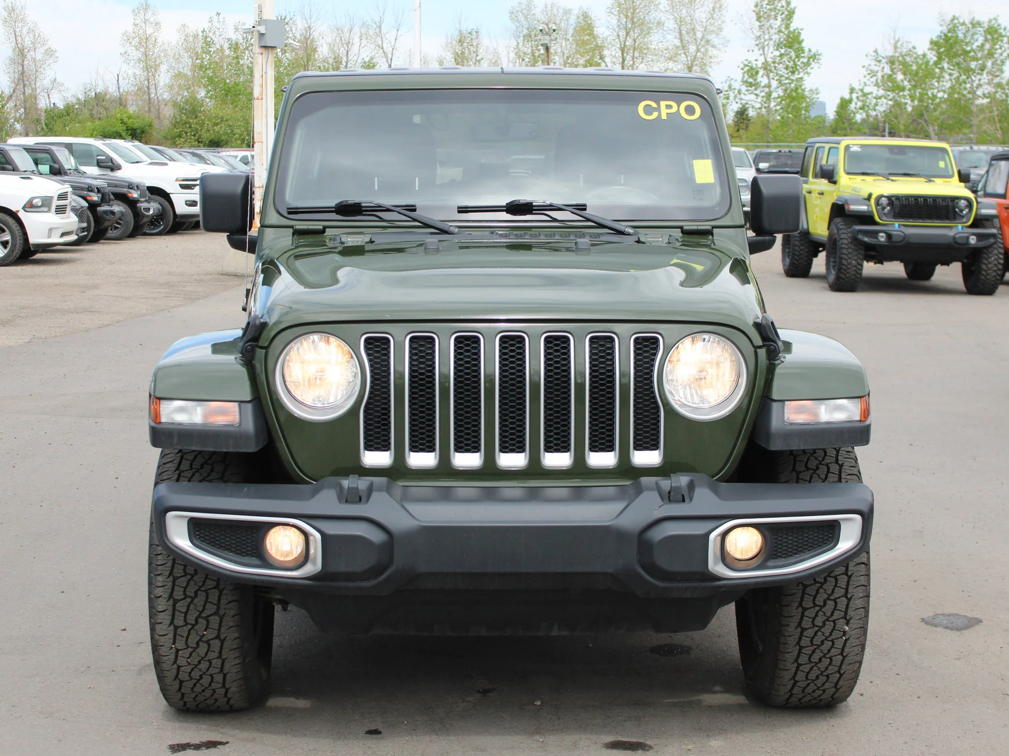 Certified Used 2021 Green Jeep Unlimited Sahara * No Accidents | Manual | Apple CarPlay | Backup Camera image 9