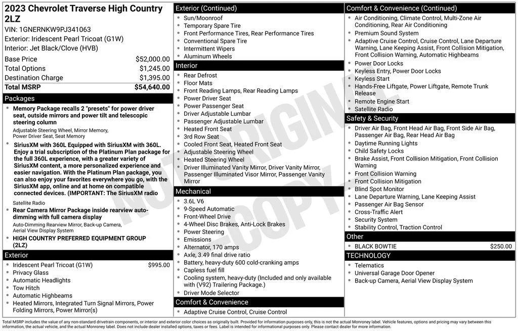 2023 Chevrolet Traverse High Country - Photo 32