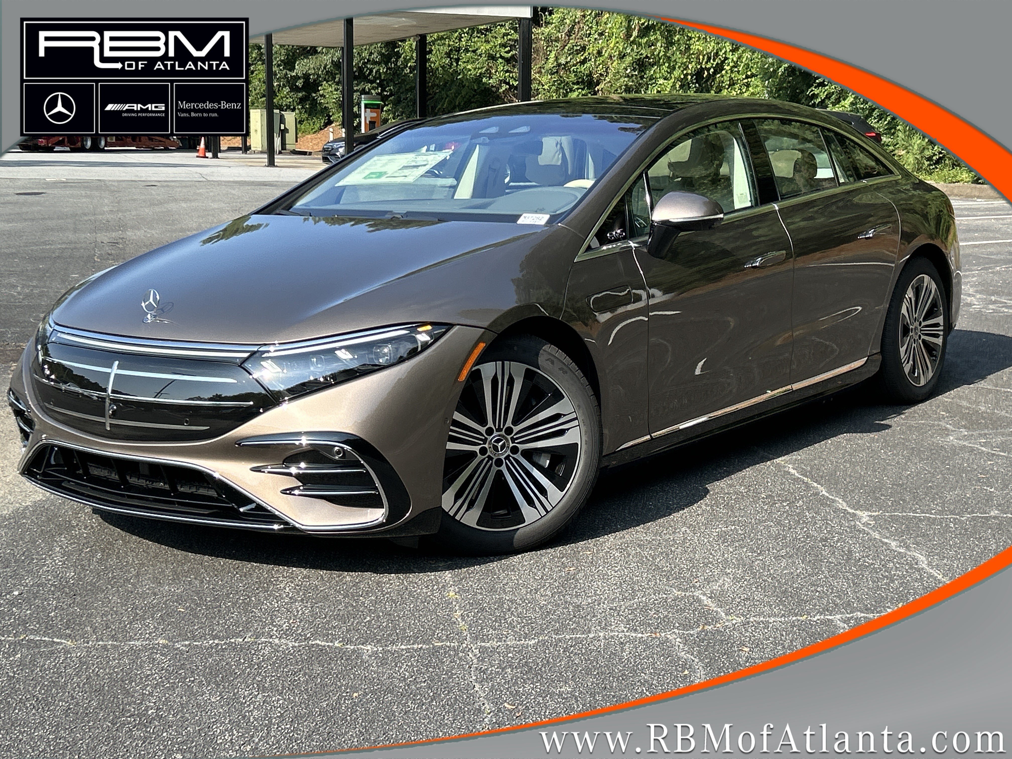 New 2026 Sonoran Brown Metallic Mercedes-Benz EQS 450 4MATIC® Sedan image 1