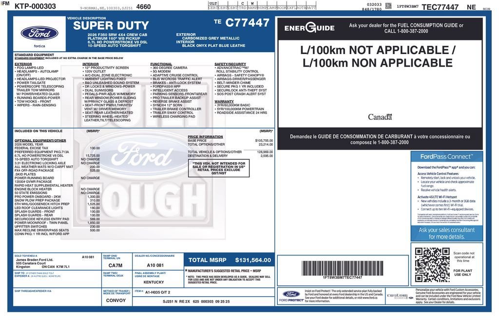 2026 Ford F-350 Super Duty Platinum - Photo 44