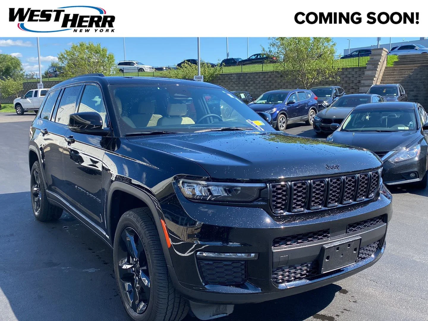 Used 2025 Diamond Black Crystal Pearlcoat Jeep Limited image 1